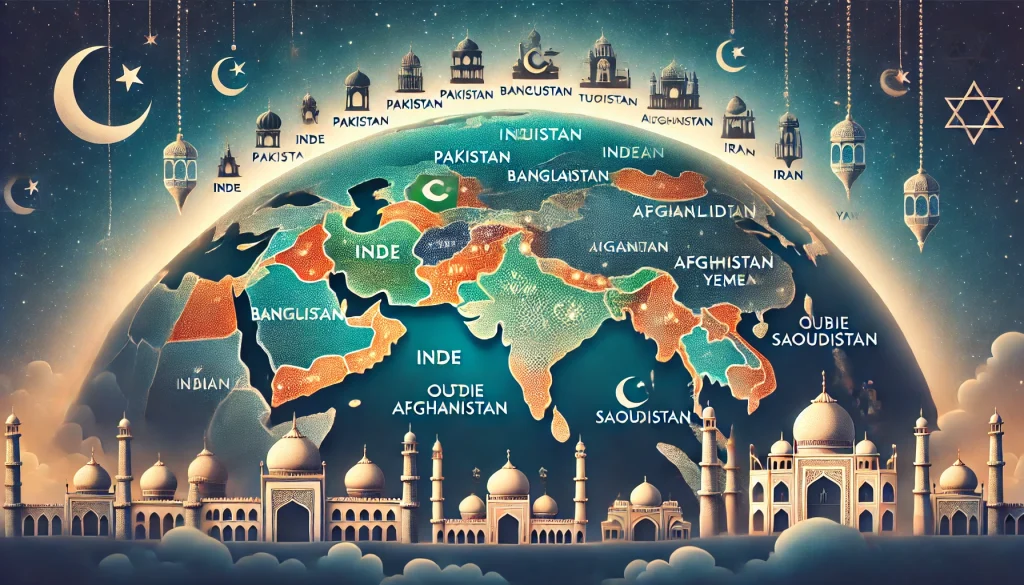 pays d'asies avec le plus de Musulman