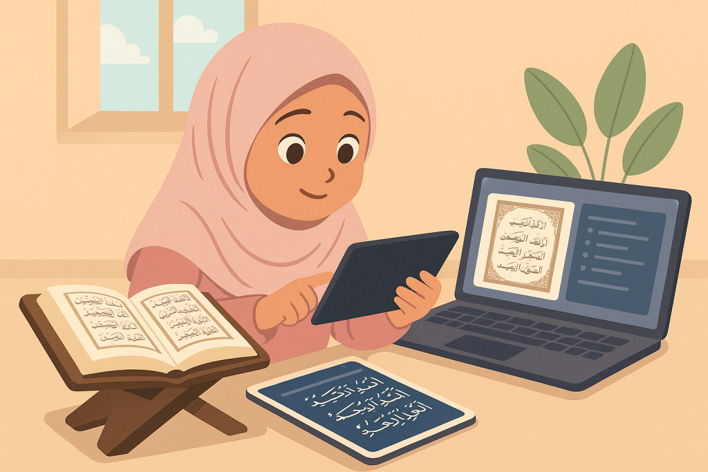 Comment enseigner le Coran aux enfants avec des outils numériques