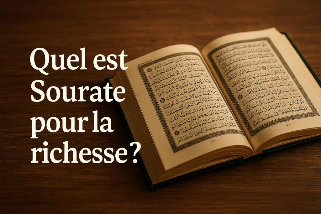 Quel est Sourate pour la richesse