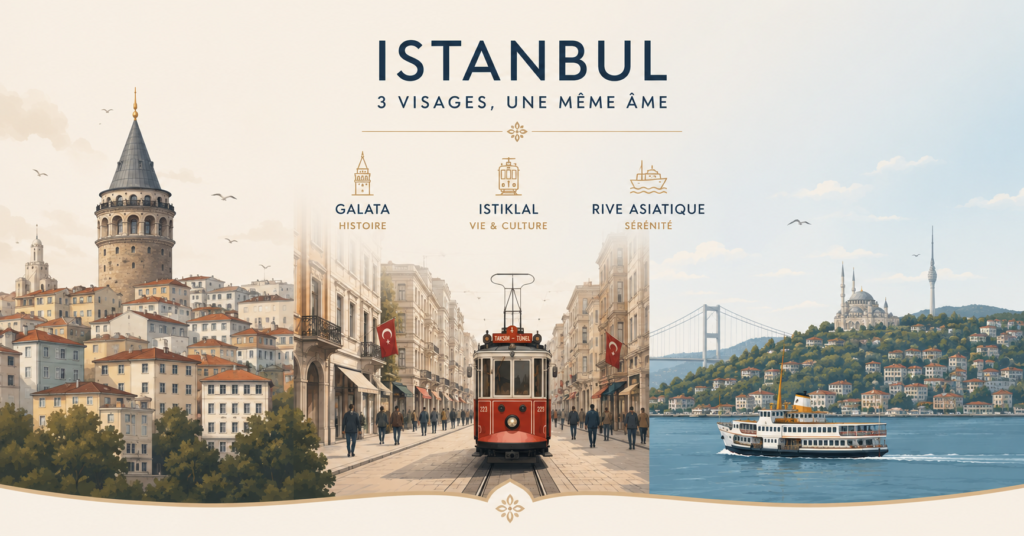 Galata Istiklal et la rive asiatique