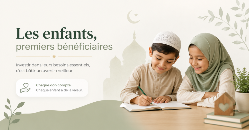 Les enfants, premiers bénéficiaires