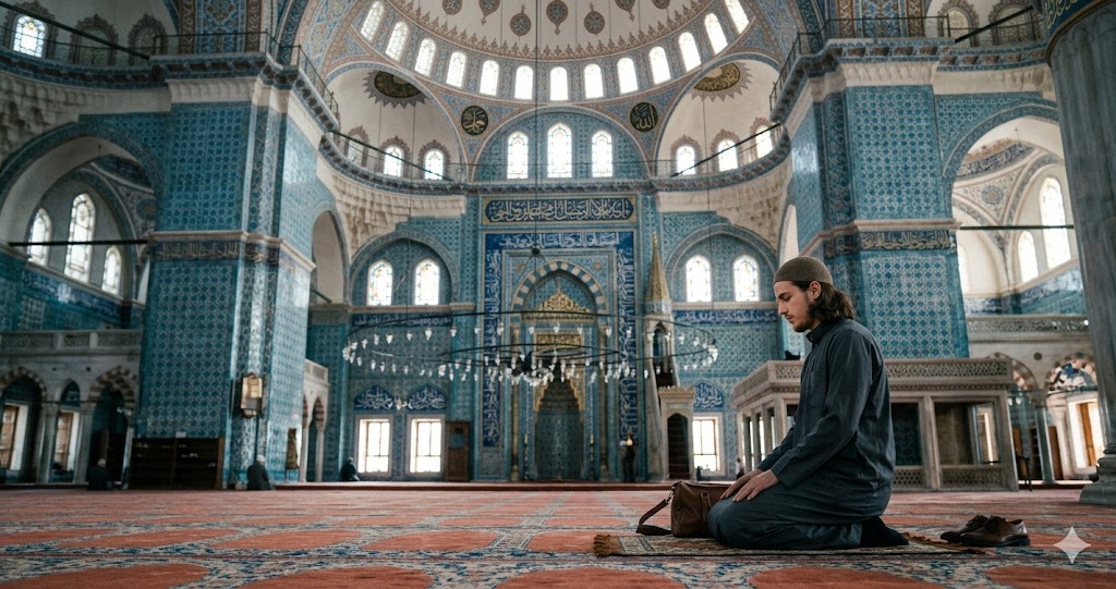 Prier à la Mosquée Bleue