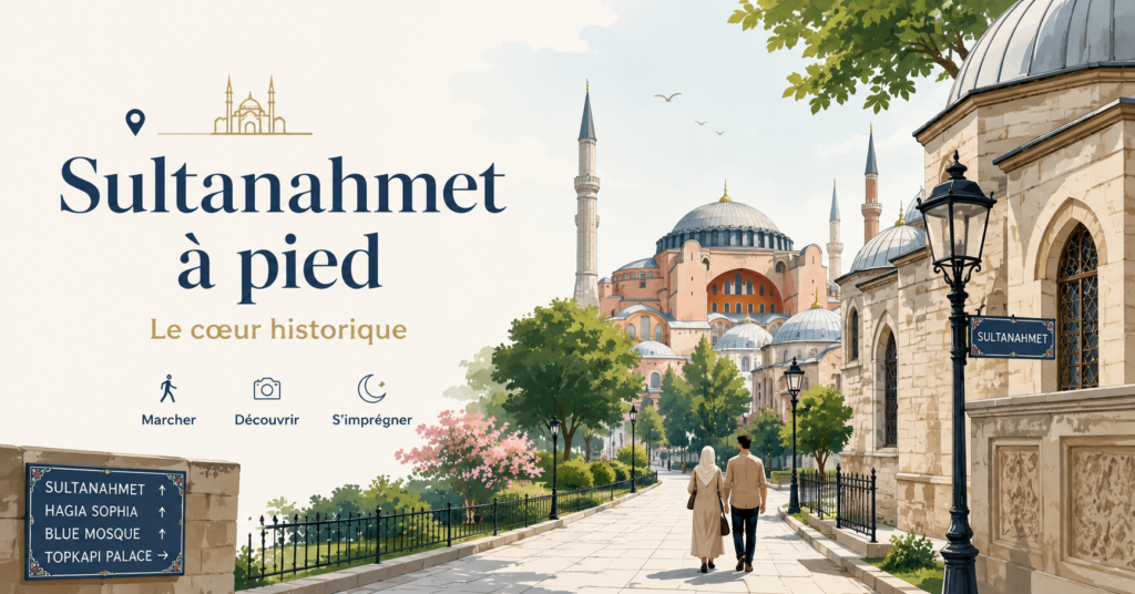 cœur historique Sultanahmet à pied