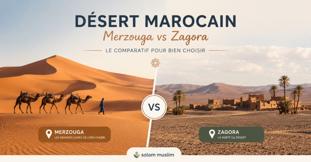Désert marocain Merzouga vs Zagora