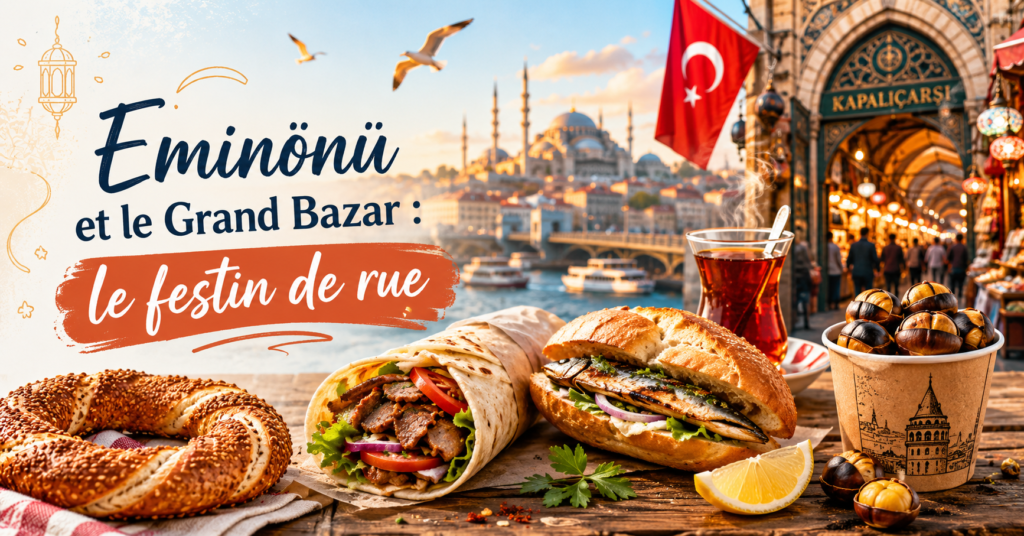 Eminönü et le Grand Bazar festin de rue