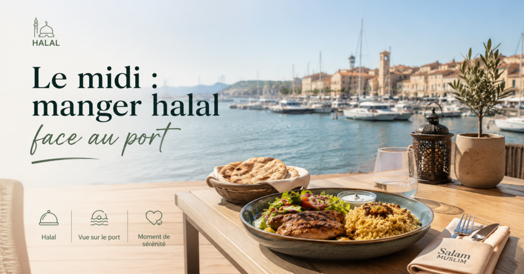 Le midi manger halal face au port