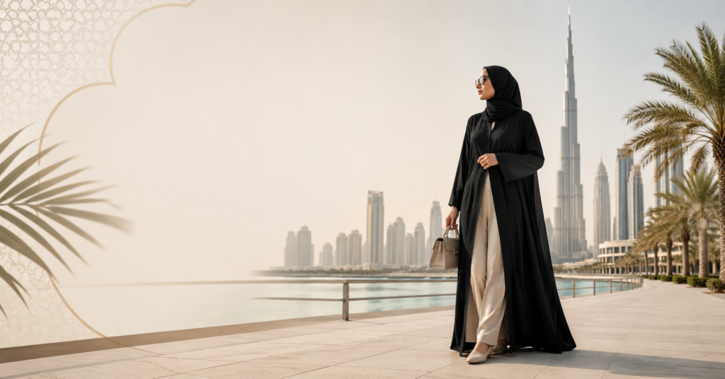 Ce que porte concrètement une femme aujourd'hui à Dubaï