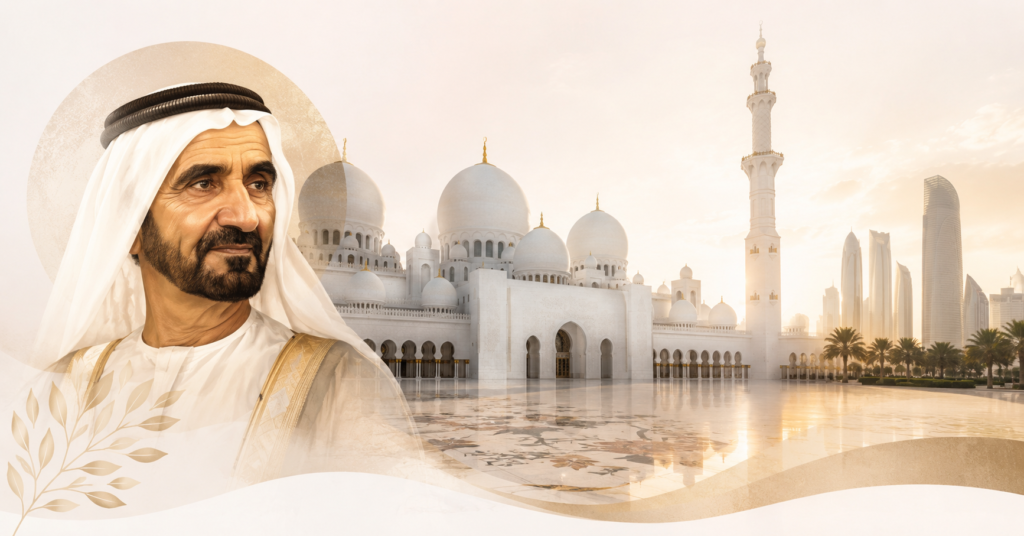 Cheikh Zayed l'homme et la vision derrière le marbre