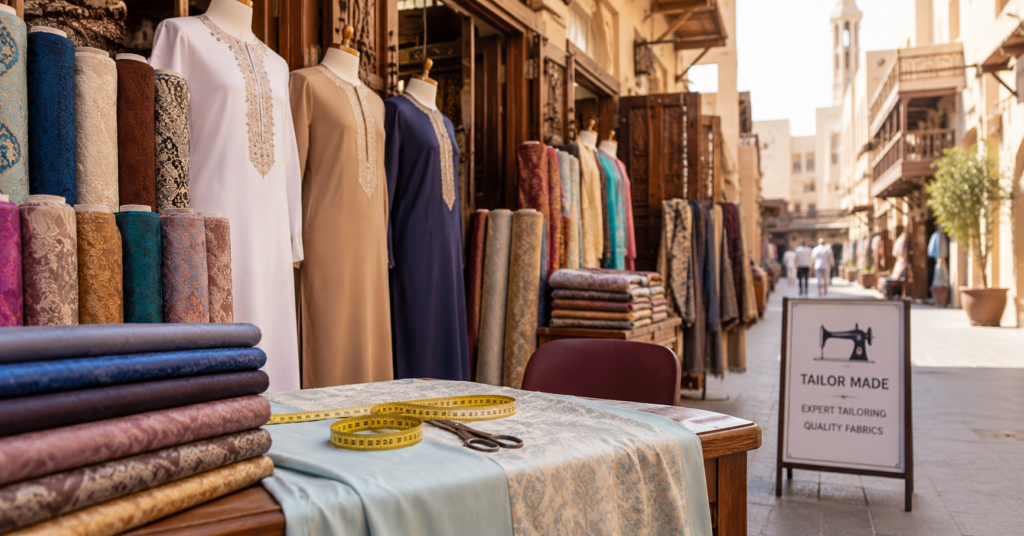 Le souk des textiles de Bur Dubai