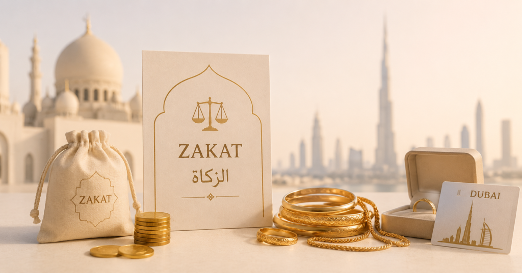 Or acheté à Dubaï et Zakat