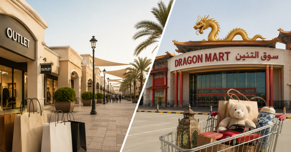 Outlet Mall et Dragon Mart