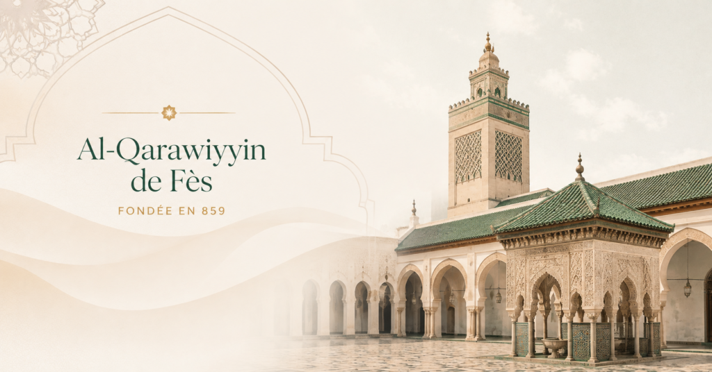 Al-Qarawiyyin de Fès, au Maroc, fondée en 859