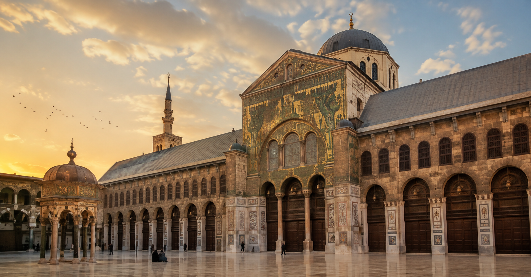 La mosquée de Omeyyades de Damas Syrie