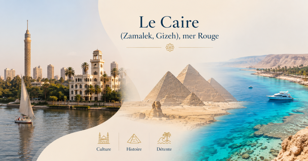 Le Caire (Zamalek, Gizeh) mer Rouge