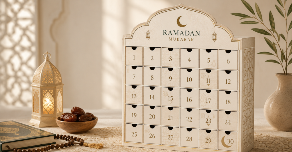 Le calendrier du Ramadan à cases