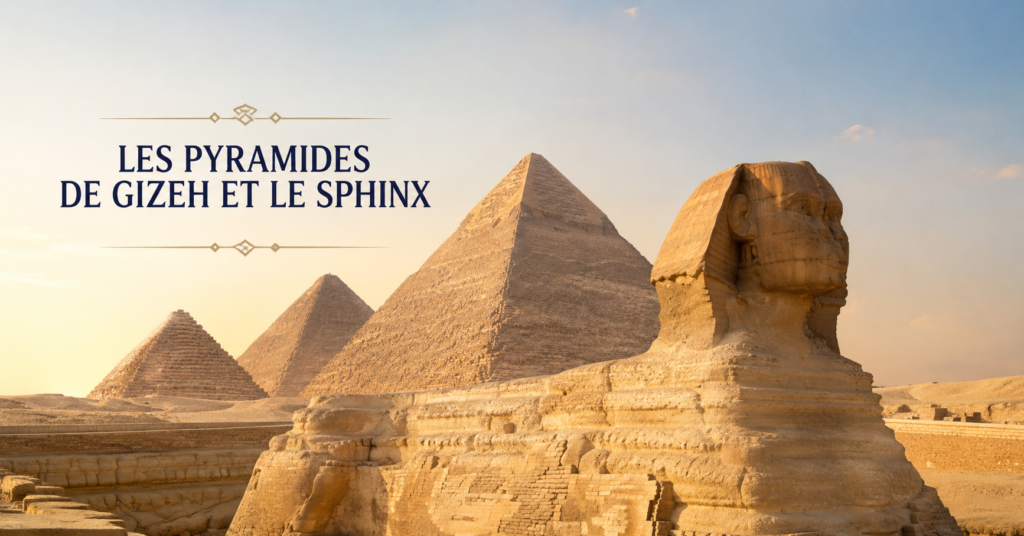 Les pyramides de Gizeh et le Sphinx