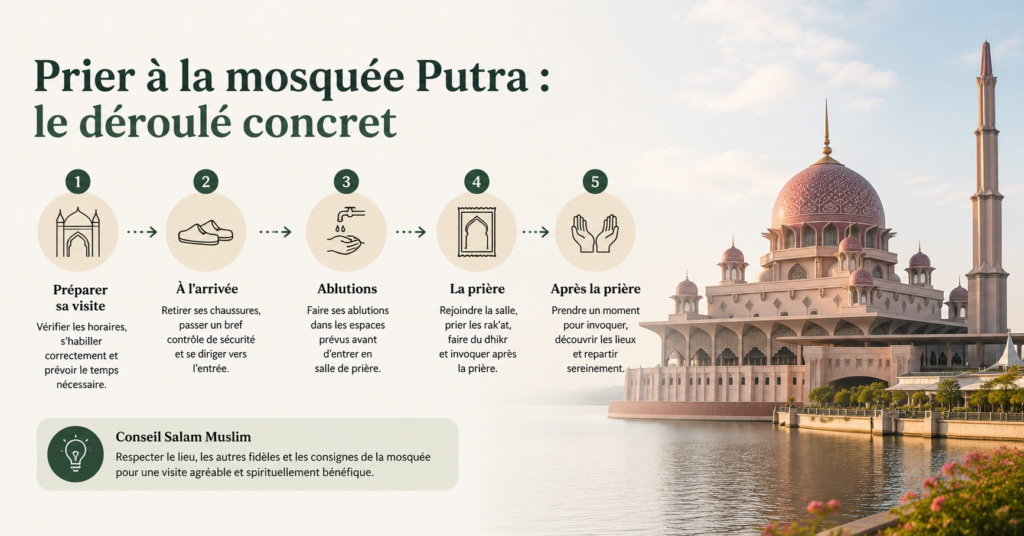 Prier à la mosquée Putra déroulé concret
