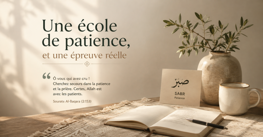 Une école de patience