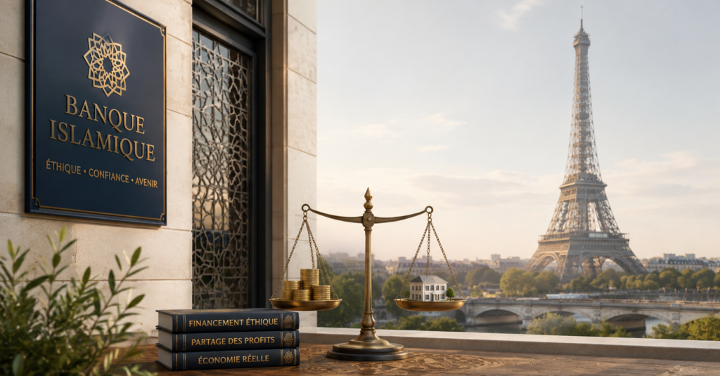 aucune banque islamique de plein exercice agréée en France.
