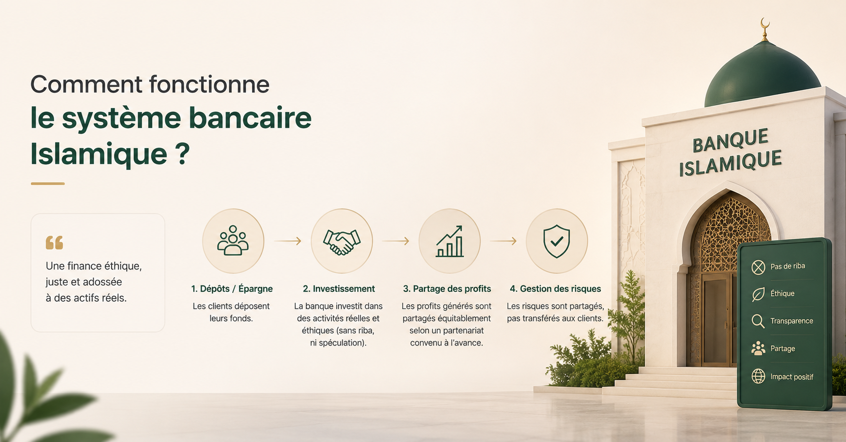 fonctionne le système bancaire Islamique