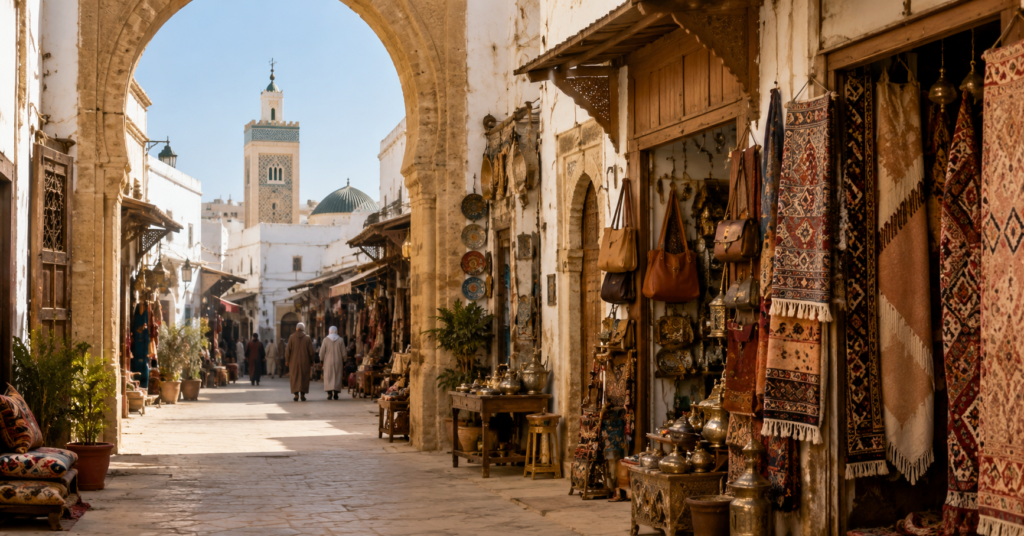 La médina et les souks.