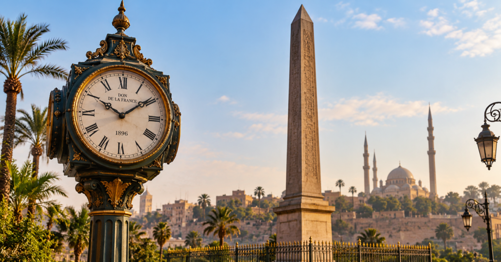 L'horloge offerte par la France