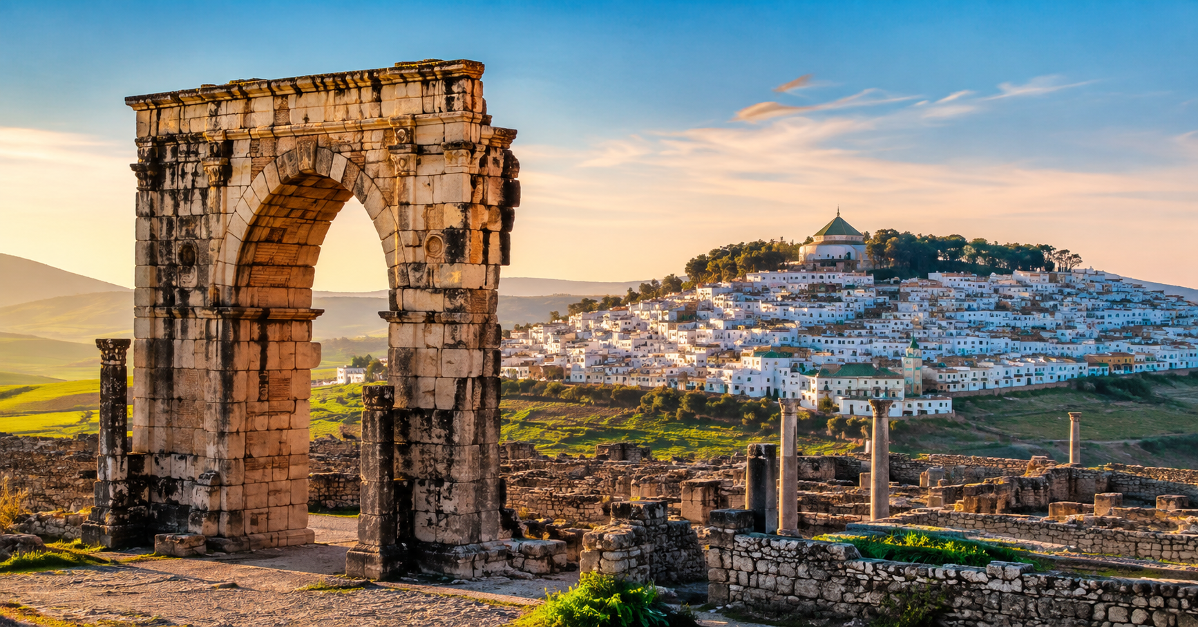 Volubilis et Moulay Idriss depuis Fès