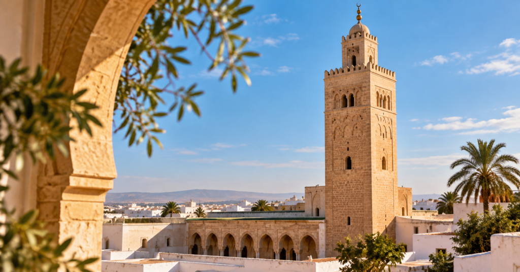minaret carré de 33 mètres