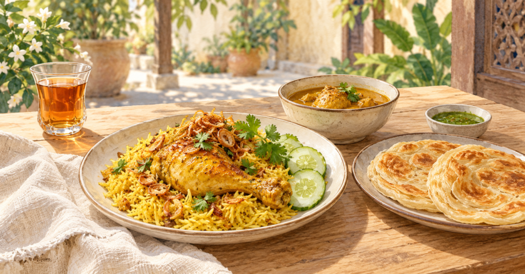thaï-musulmane avec un accent indien