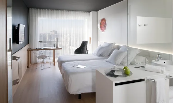 Chambre familiale du Barceló Sants, au-dessus de la gare de Barcelona-Sants