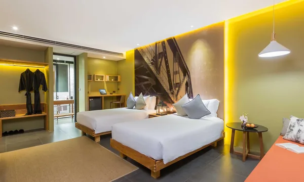 U Inchantree Kanchanaburi design bord riviere vue pont Kwai