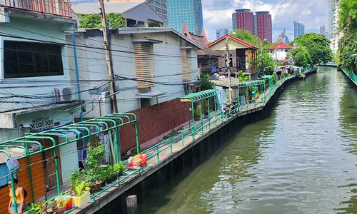 Quartier Ban Krua Bangkok, vieille communauté musulmane cham canal Saen Saep