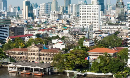 Quartier Bang Rak Bangkok avec Masjid Haroon 1837