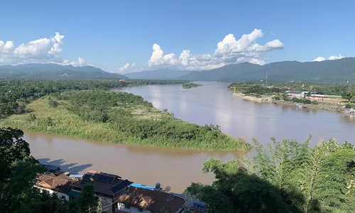 Triangle d'Or Chiang Rai frontière Birmanie Laos Mékong Chao Phraya