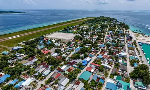 Aeroport domestique Dharavandhoo piste