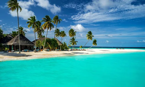 Plage principale Dhiffushi sable blanc