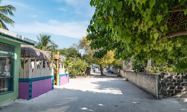 Village Fulhadhoo rue de sable paisible