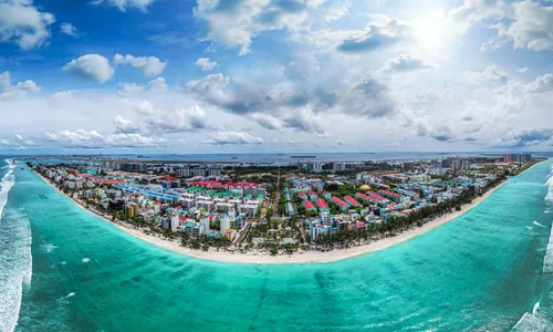 Central Park Hulhumale espace vert allees