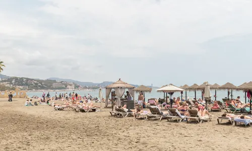 Plage Malagueta Malaga, palaces front de mer