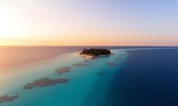 Coucher de soleil Mathiveri lagon ouest