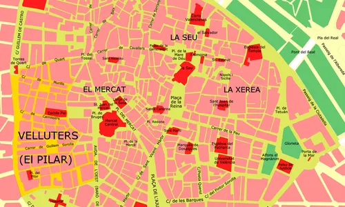 Ciutat Vella Valence, centre historique cathédrale