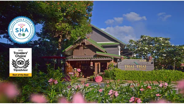 Thai Thai Sukhothai Resort bungalows teck jardin piscine