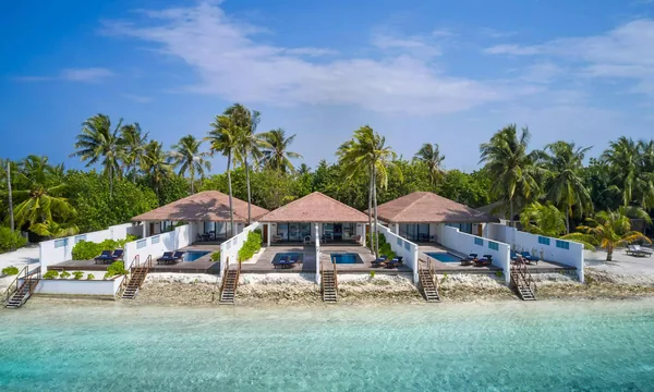 Beach Villa Ukulhas vue plage lagon